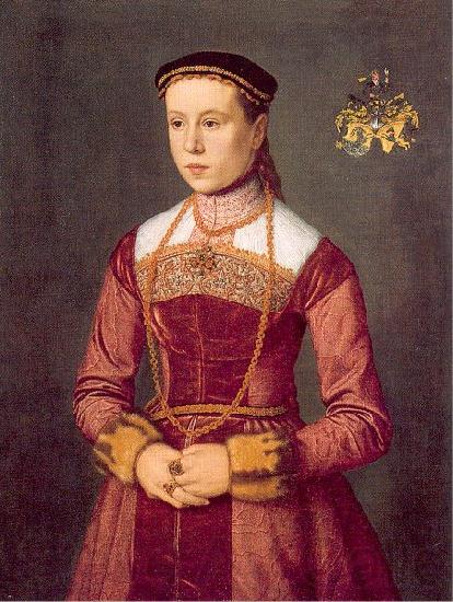Neufchatel, Nicolas de Portrait of a Young Lady Spain oil painting art